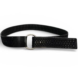 Express Braided Leather D-ring Loop Belt Size Large